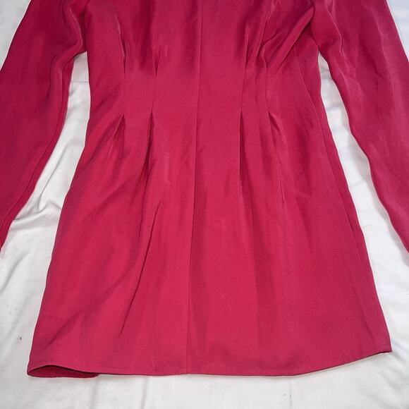 Lovers And Friends City Blazer Dress Size XS Magenta Hot Pink Mini Sexy Retro - Picture 13 of 14